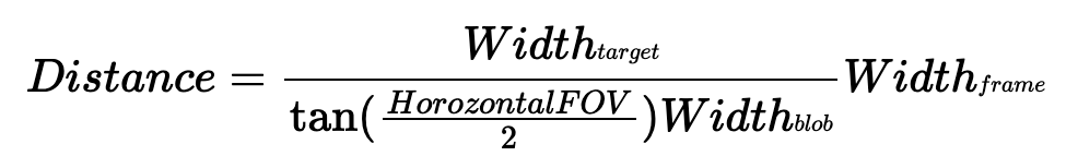 FRC Vision Distance Calculation