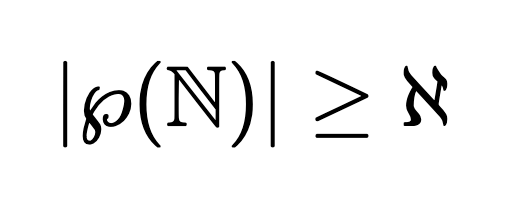 |℘(ℕ)| ≥ ℵ